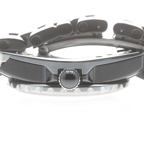 CHANEL J12 H1625 Black ceramic 33mm 12P diamond Quartz Ladies Watch_881909 - Picture 4 of 6